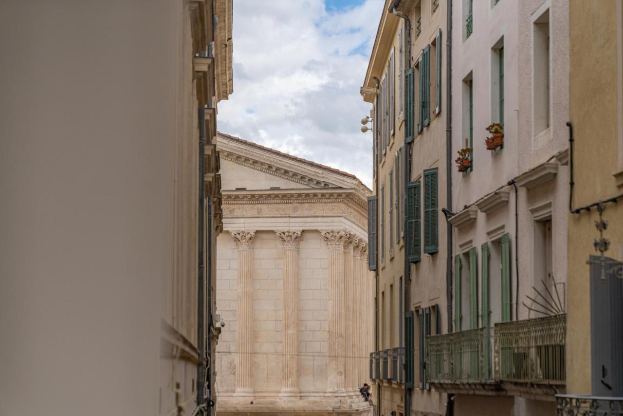 L'Elegance De La Pierre Au Pied De La Maison Carree - Une Nuit A Nîmes Kültér fotó